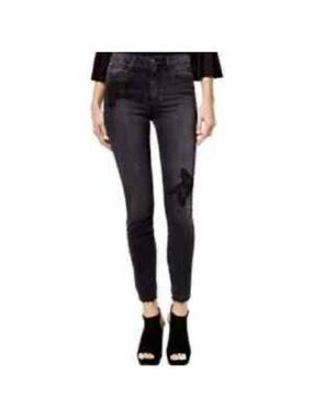 Joe’s Jeans Charlie High Rise Skinny Floral Appliqué Ankle Jeans Size 27